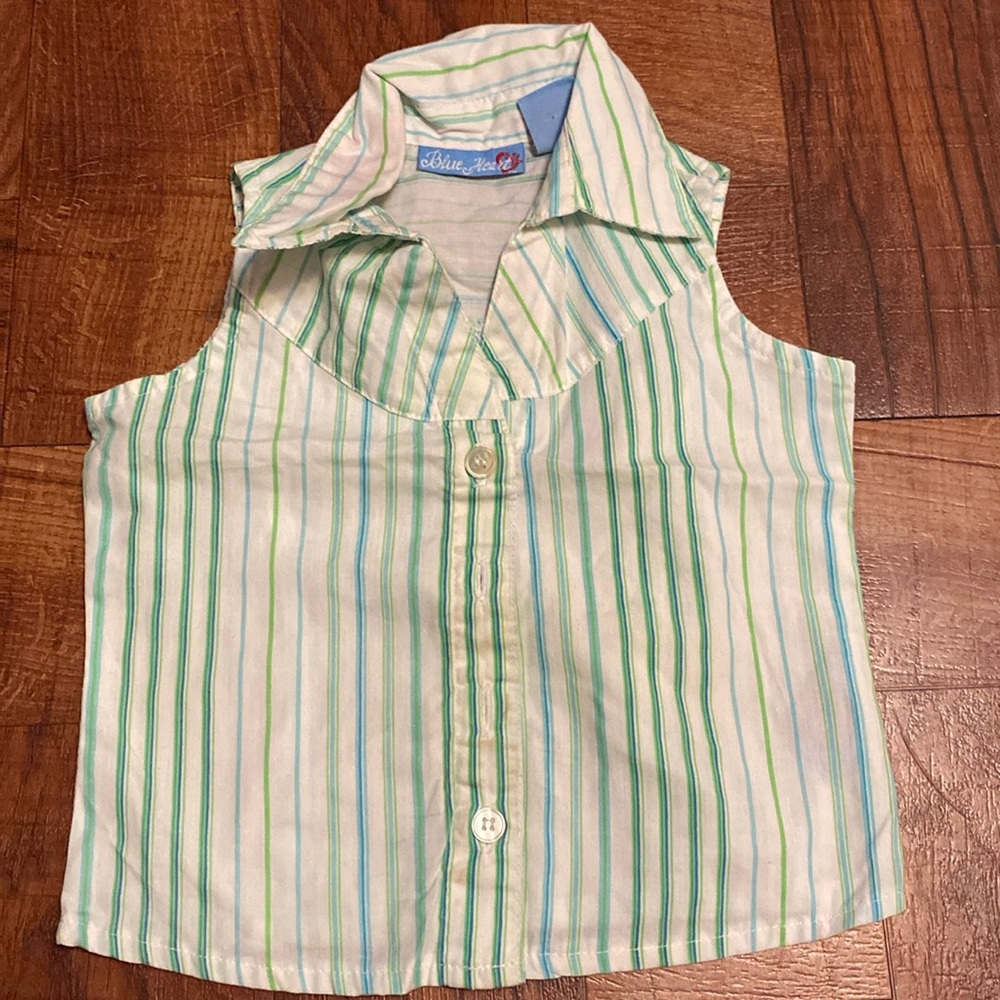 BABY SHIRT BLUE HEART 2T